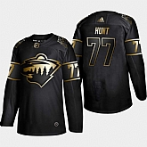 Wild 77 Brad Hunt Black Gold Adidas Jersey Dyin,baseball caps,new era cap wholesale,wholesale hats